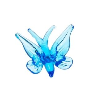 Miniature Blown Glass - Blue Butterfly